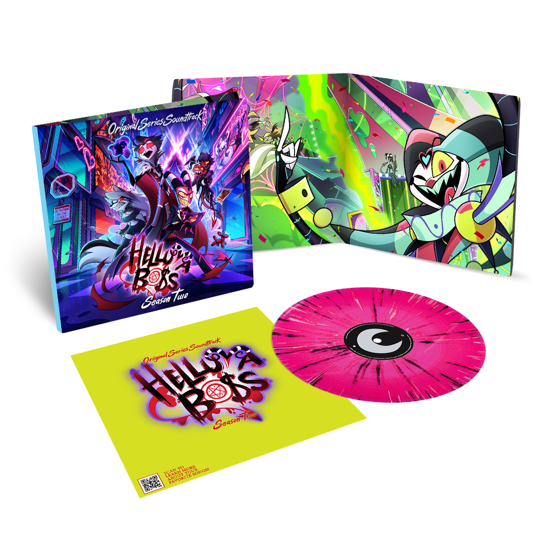 Helluva Boss: Season 2 (Original Soundtrack) - Pink Splatter Vinyl